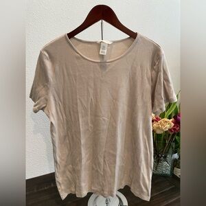 H&M beige Short Sleeve Tee